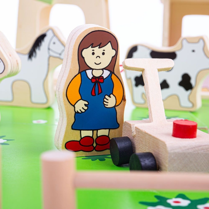 Bigjigs Toys - Lesena kmetija