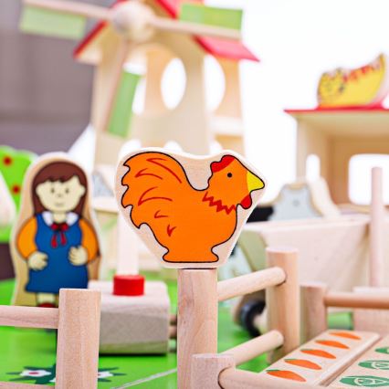 Bigjigs Toys - Lesena kmetija