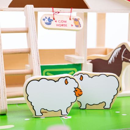Bigjigs Toys - Lesena kmetija