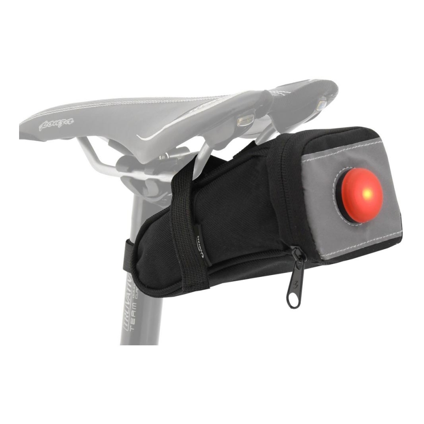 Bike saddle bag 0,5 l z zadnji LED svetilka 2xCR2032