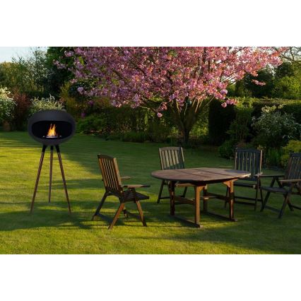 BIO kamin TOKIO 45x100 cm 2 kW črna