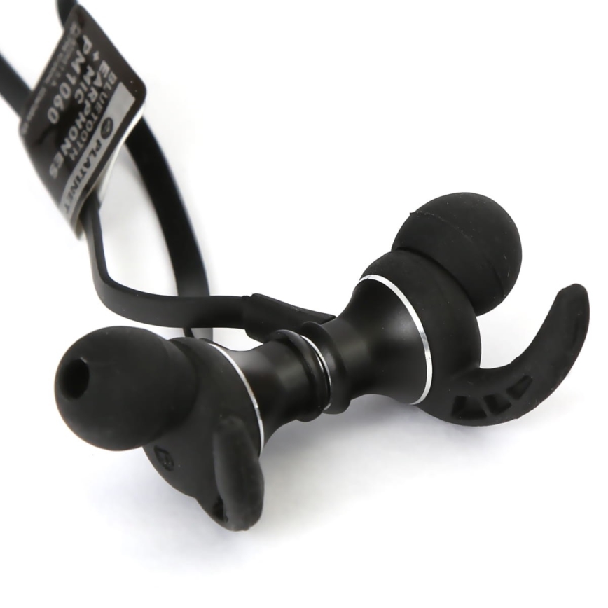 Bluetooth slušalke z mikrofonom in predvajalnikom MicroSD, 80 mAh, črne barve