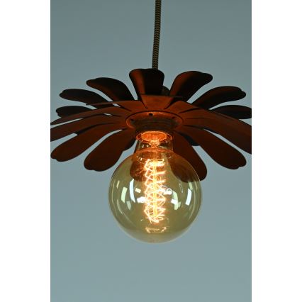 Bohemia-Design - Lestenec na kabelu 1xE27/60W/230V bronast