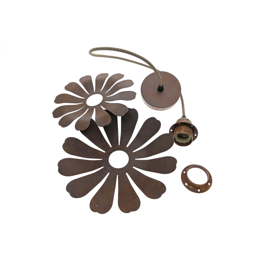 Bohemia-Design - Lestenec na kabelu 1xE27/60W/230V bronast