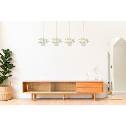 Bohemia-Design - Lestenec na kablu 1xE27/60W/230V v kremni barvi