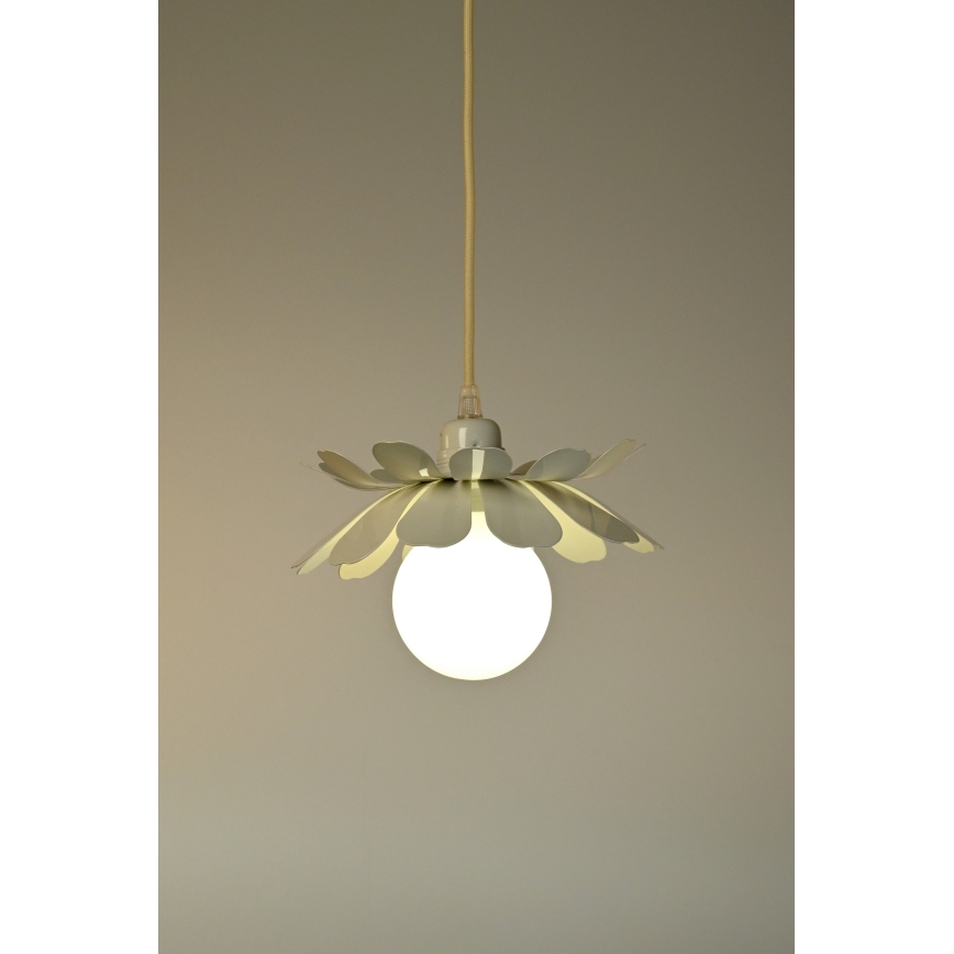 Bohemia-Design - Lestenec na kablu 1xE27/60W/230V v kremni barvi