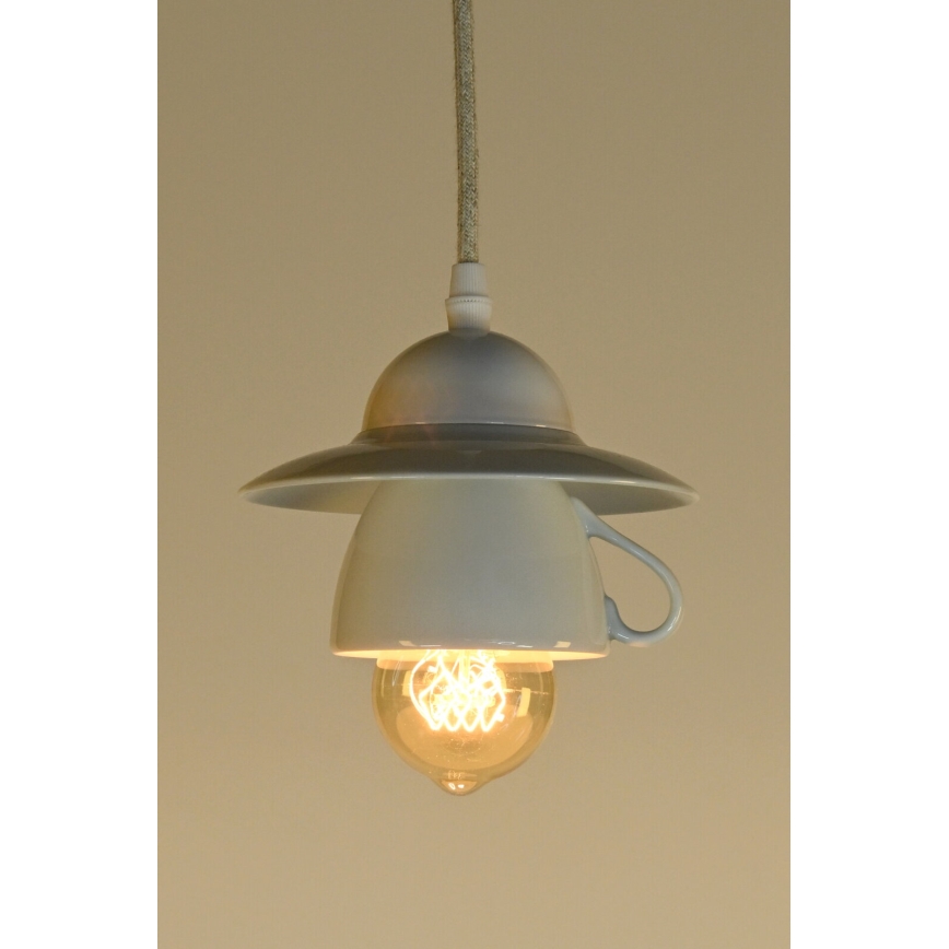 Bohemia-Design - Porcelanast lestenec na vrvici 1xE27/60W/230V