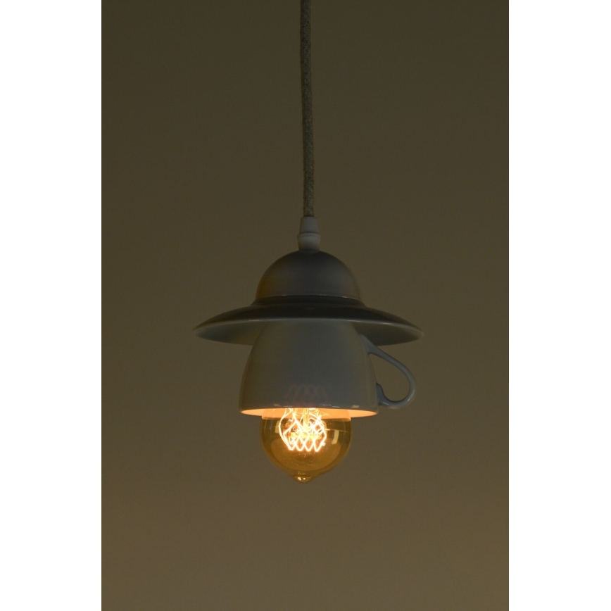 Bohemia-Design - Porcelanast lestenec na vrvici 1xE27/60W/230V