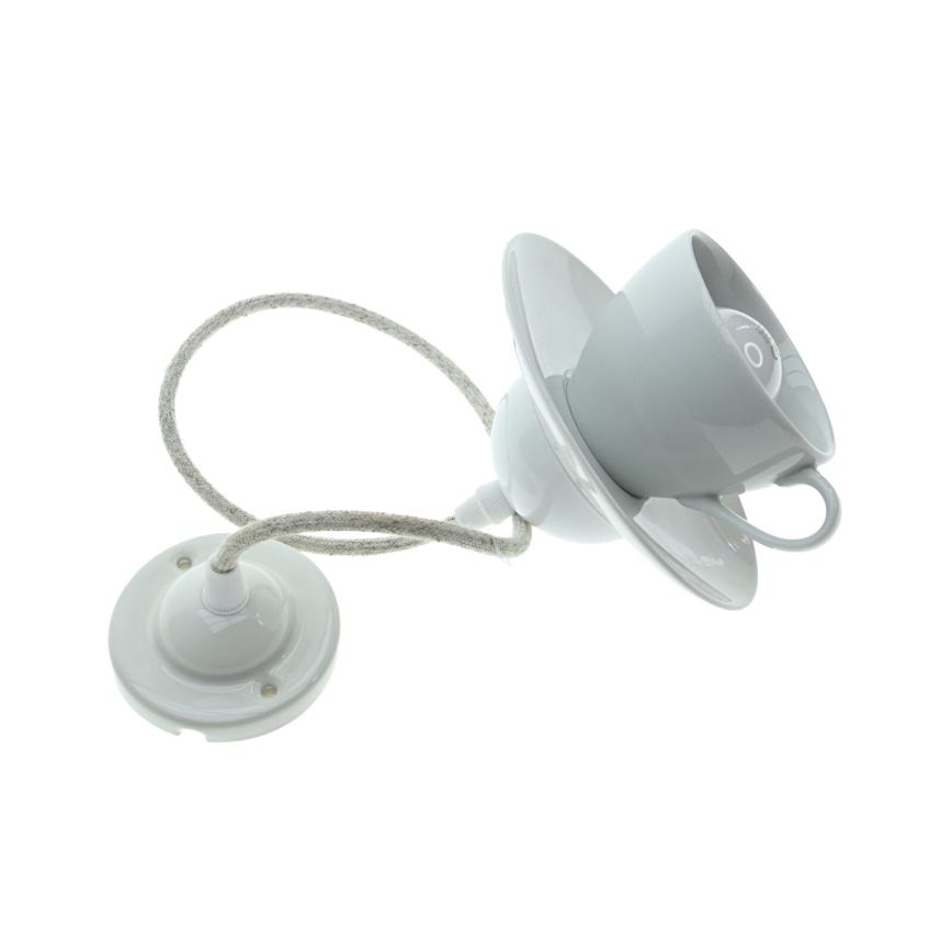 Bohemia-Design - Porcelanast lestenec na vrvici 1xE27/60W/230V