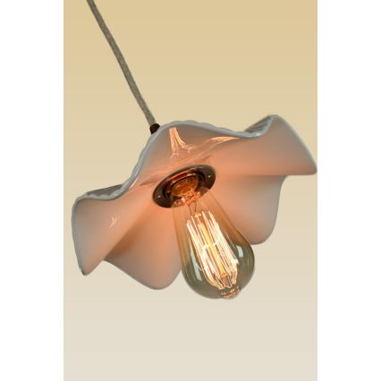 Bohemia-Design - Porcelanast lestenec na žici 1xE27/60W/230V