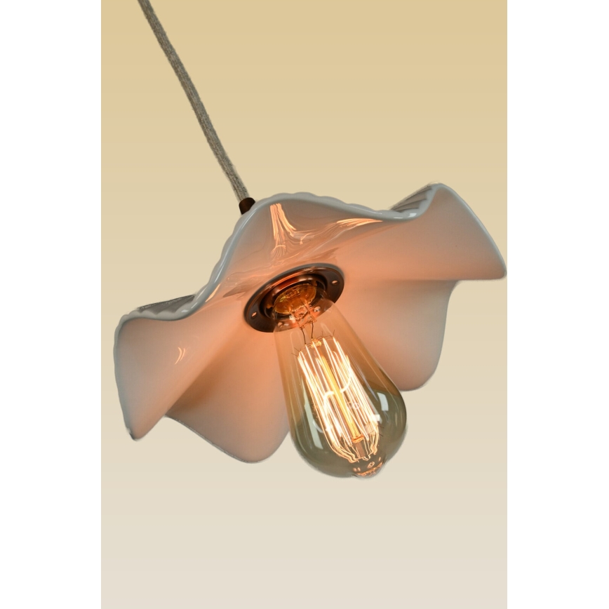 Bohemia-Design - Porcelanast lestenec na žici 1xE27/60W/230V