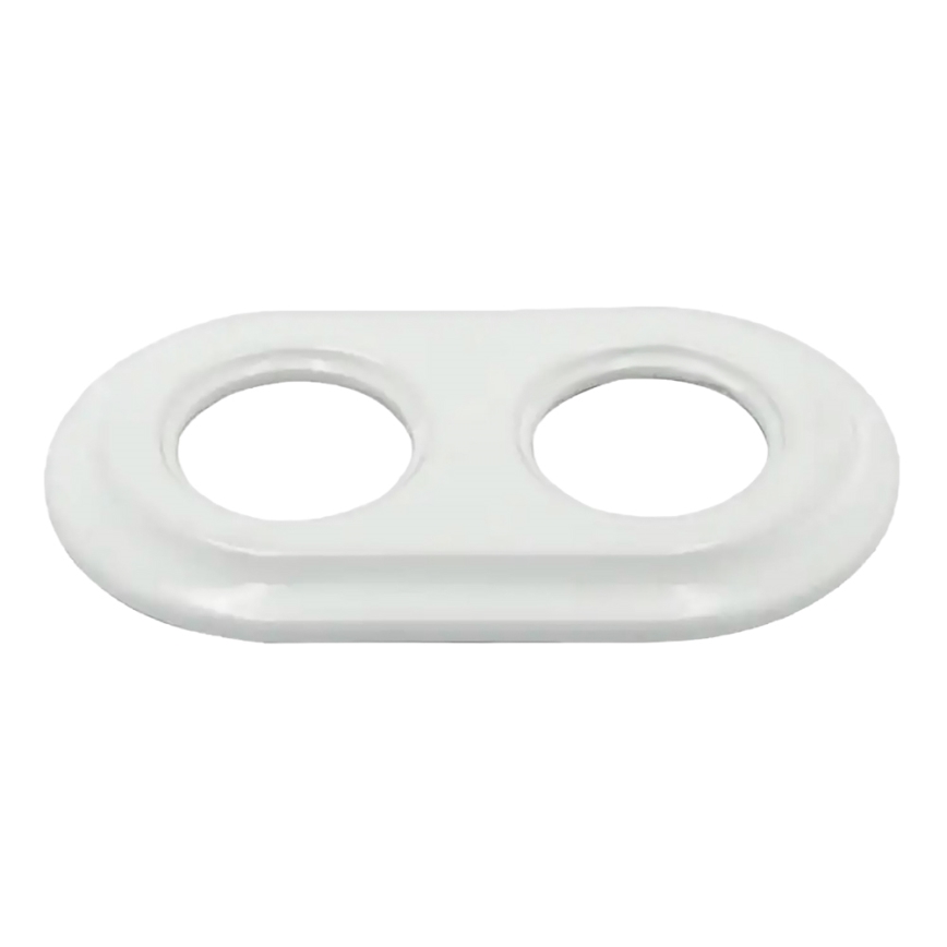 Bohemia-Design - Porcelanast retro dvojni okvir, bel