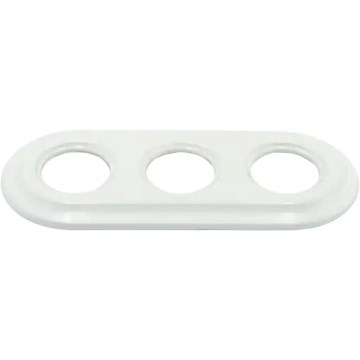 Bohemia-Design - Porcelanast retro trojni okvir bel