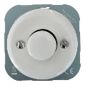 Bohemia-Design - Porcelanast retro zatemnilnik brez okvirja 250V/10A bel