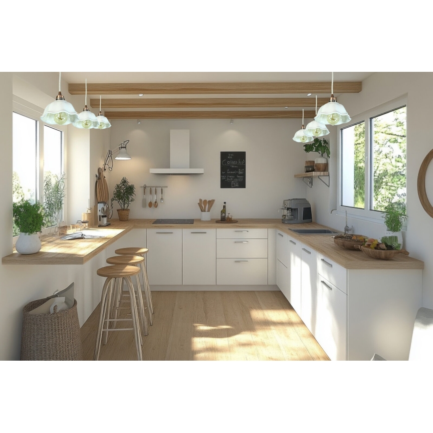 Bohemia-Design - Porcelanast viseči lestenec na tankem kablu 1xE27/60W/230V