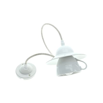 Bohemia-Design - Porcelanasta viseča svetilka na vrvici 1xE27/60W/230V