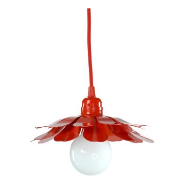 Bohemia-Design - Viseča svetilka na kablu 1xE27/60W/230V rdeča