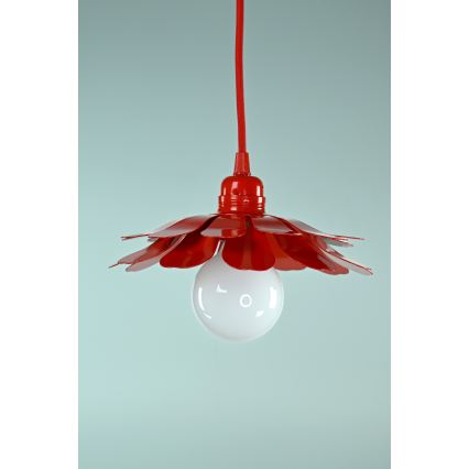 Bohemia-Design - Viseča svetilka na kablu 1xE27/60W/230V rdeča