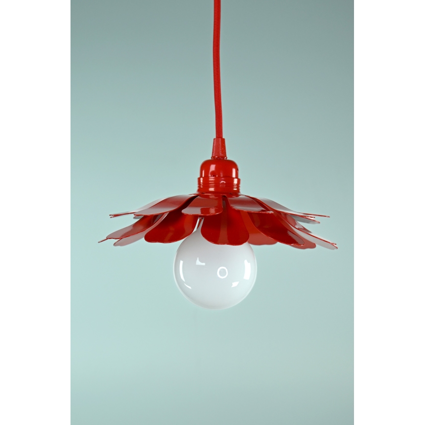 Bohemia-Design - Viseča svetilka na kablu 1xE27/60W/230V rdeča