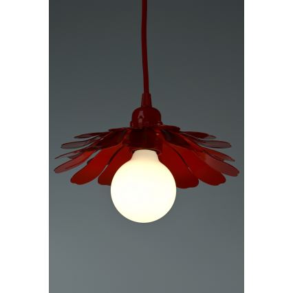 Bohemia-Design - Viseča svetilka na kablu 1xE27/60W/230V rdeča