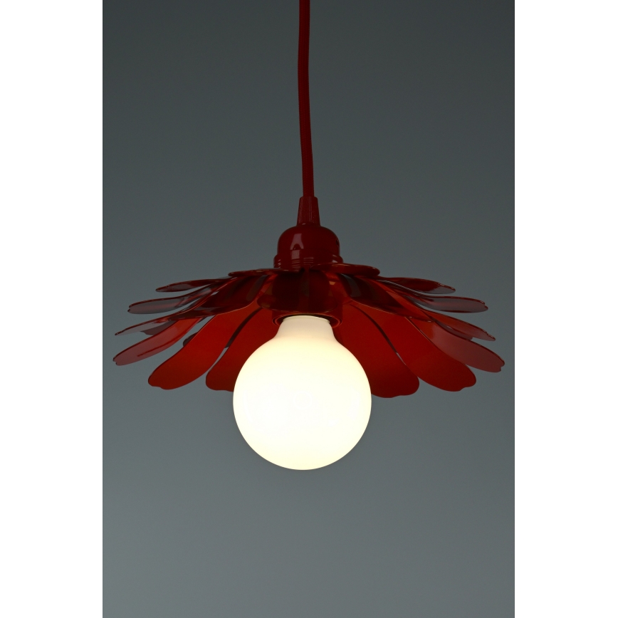 Bohemia-Design - Viseča svetilka na kablu 1xE27/60W/230V rdeča