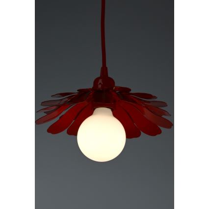 Bohemia-Design - Viseča svetilka na kablu 1xE27/60W/230V rdeča