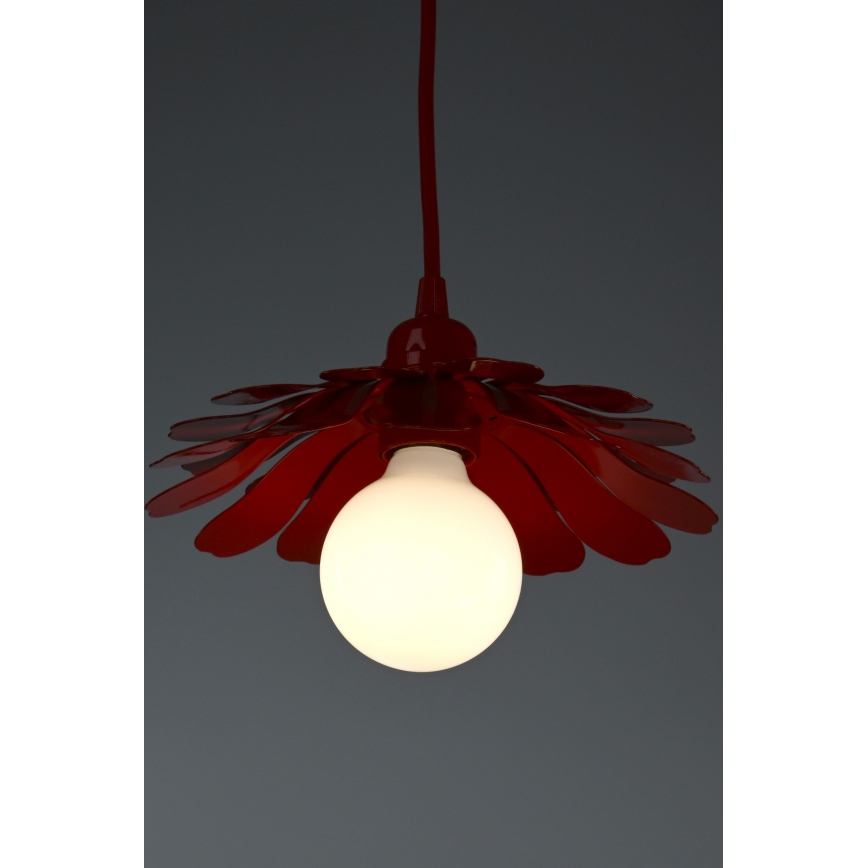 Bohemia-Design - Viseča svetilka na kablu 1xE27/60W/230V rdeča