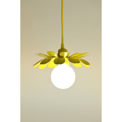 Bohemia-Design - Viseča svetilka na kablu 1xE27/60W/230V rumena