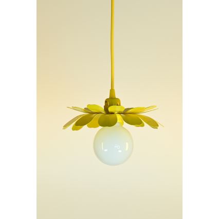 Bohemia-Design - Viseča svetilka na kablu 1xE27/60W/230V rumena