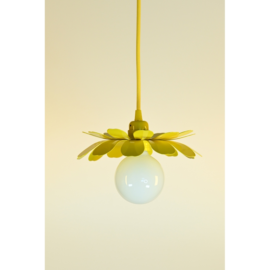 Bohemia-Design - Viseča svetilka na kablu 1xE27/60W/230V rumena