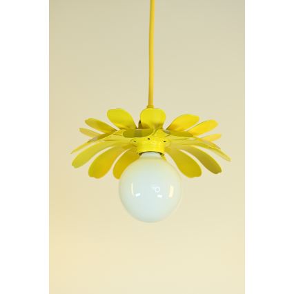 Bohemia-Design - Viseča svetilka na kablu 1xE27/60W/230V rumena