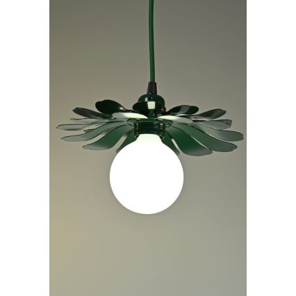 Bohemia-Design - Viseči lestenec s kablom 1xE27/60W/230V zelen