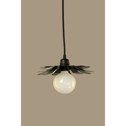Bohemia-Design - Visilna svetilka s kablom 1xE27/60W/230V črna