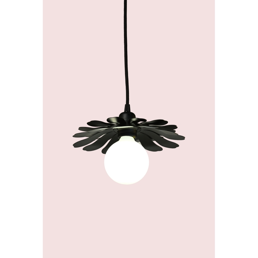 Bohemia-Design - Visilna svetilka s kablom 1xE27/60W/230V črna