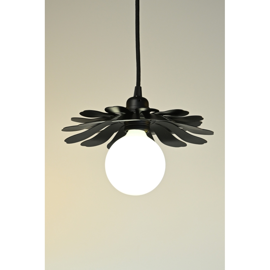 Bohemia-Design - Visilna svetilka s kablom 1xE27/60W/230V črna