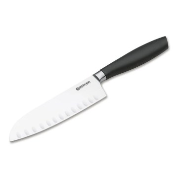 Böker - Kuhinjski nož santoku CORE PROFESSIONAL 16,5 cm črn
