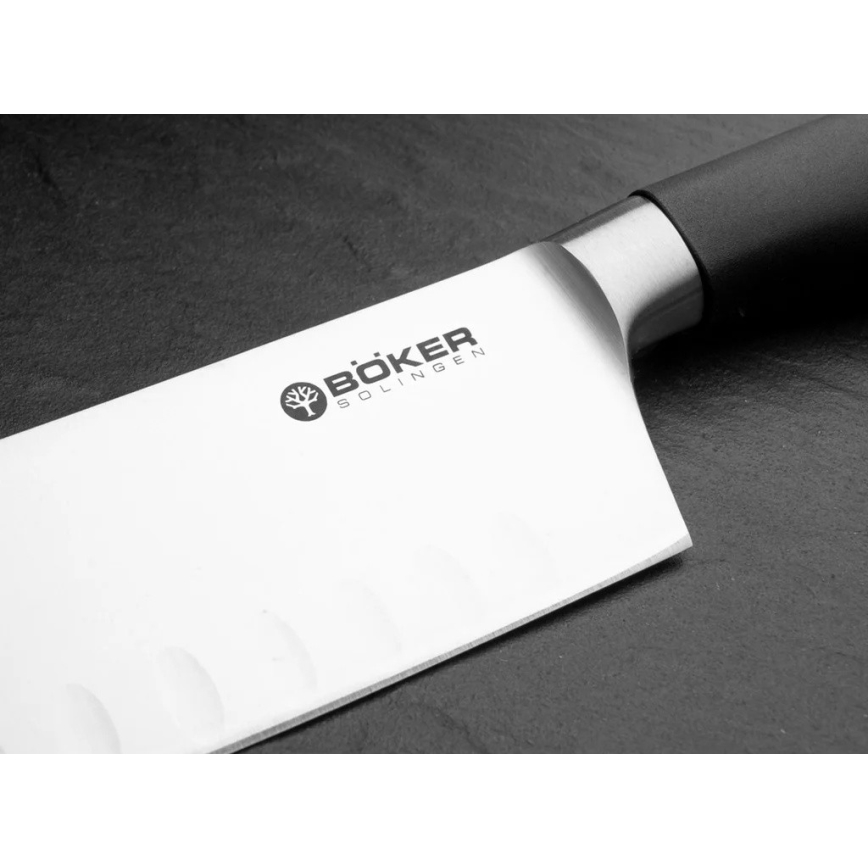 Böker - Kuhinjski nož santoku CORE PROFESSIONAL 16,5 cm črn