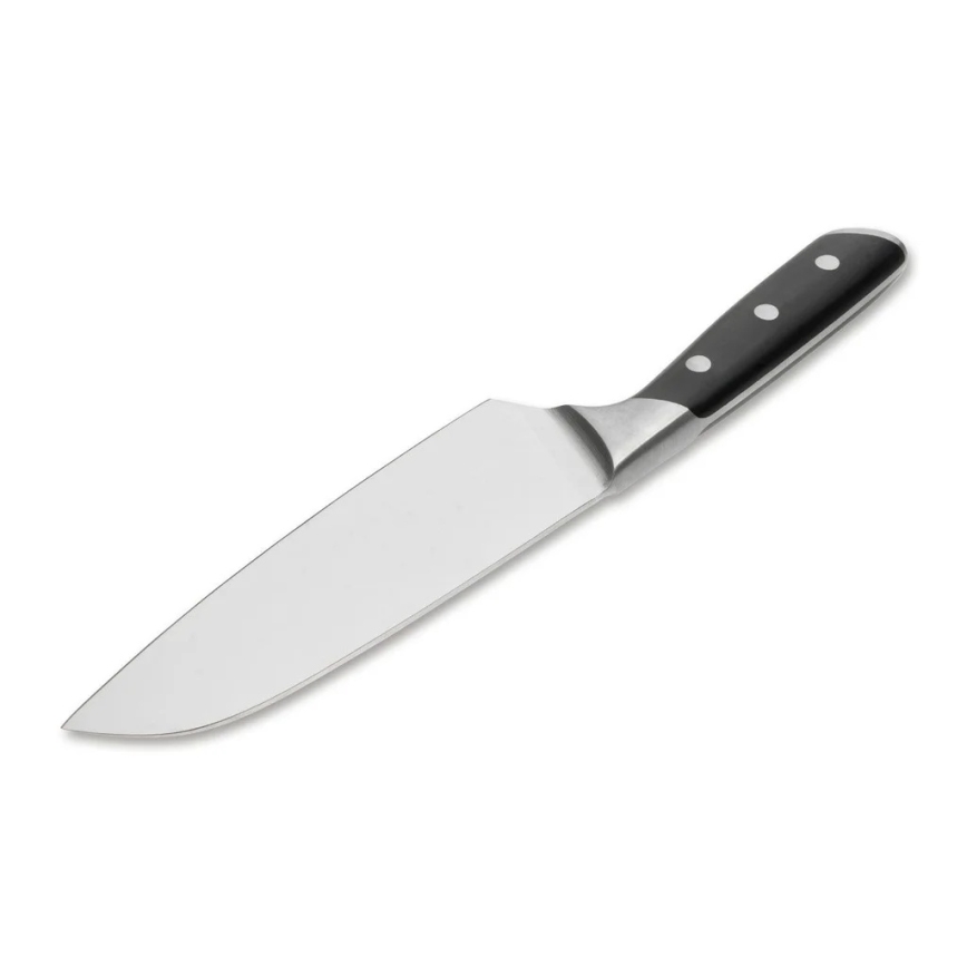 Böker - Kuhinjski santoku nož FORGE, 16 cm, v črni barvi