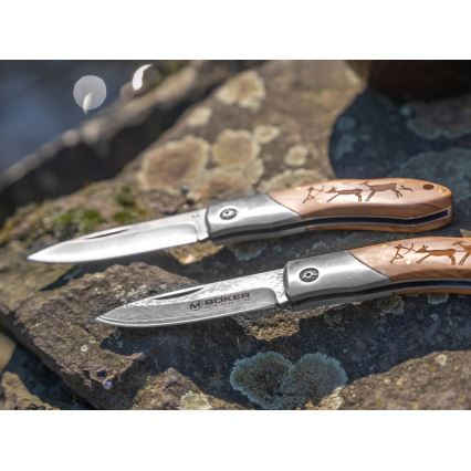 Böker - Žepni nož iz damaščanskega jekla Magnum Caveman 19,4 cm