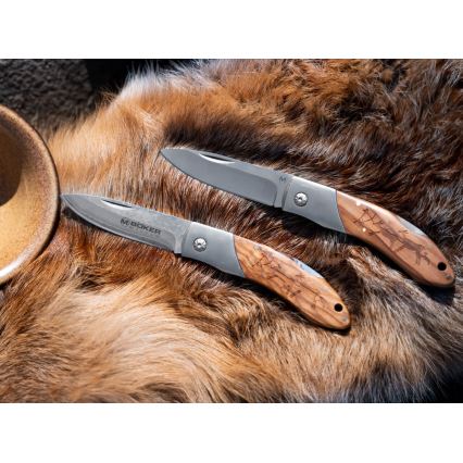 Böker - Žepni nož iz damaščanskega jekla Magnum Caveman 19,4 cm