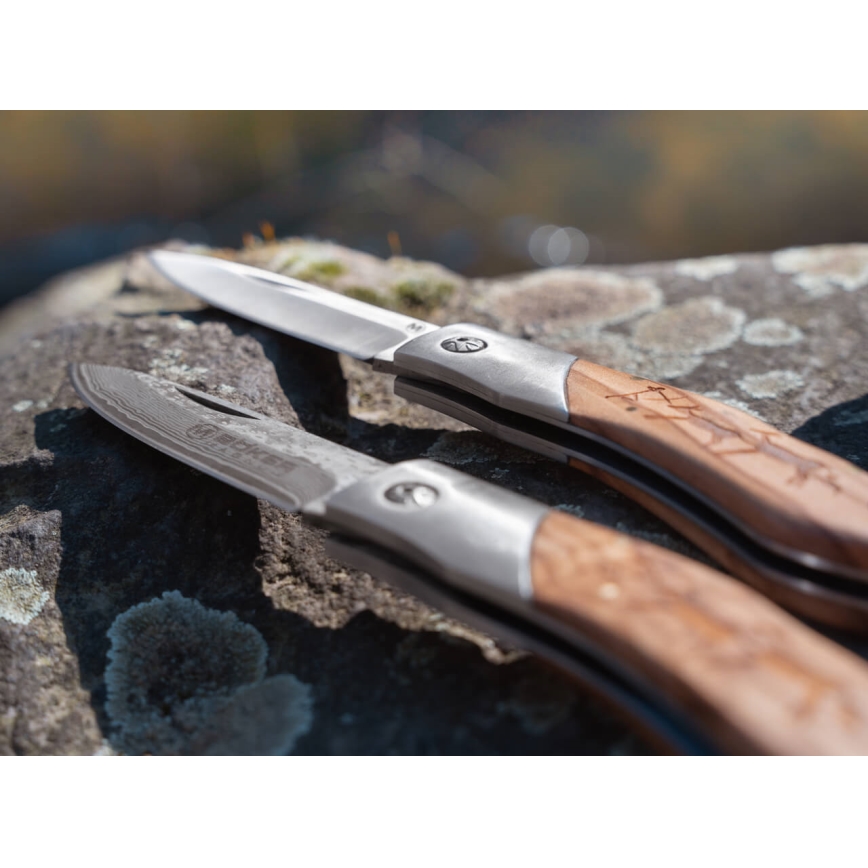 Böker - Žepni nož iz damaščanskega jekla Magnum Caveman 19,4 cm