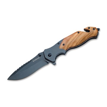 Böker - Žepni nož Magnum Blomkvist Olive 20,5 cm olivni les