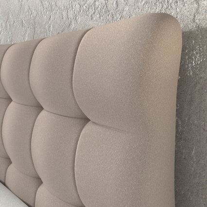 Boxspring postelja s vzmetnico in dodatnim ležiščem SOFIA 180x200 cm bež