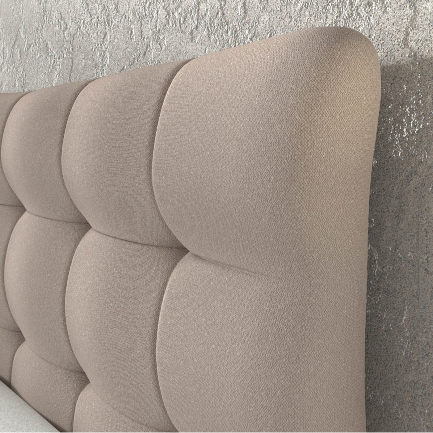 Boxspring postelja s vzmetnico in dodatnim ležiščem SOFIA 180x200 cm bež