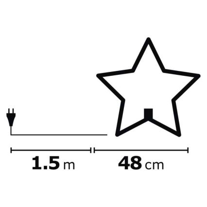 Božična dekoracija 1xE14/230V siva