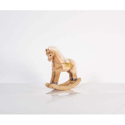 Božična dekoracija 31 cm gugalni konjiček