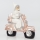 Božična dekoracija 33 cm Santa s motorcycle
