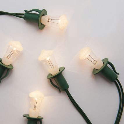 Božična veriga LANTERN 12xE10/10,7m topla bela Narejeno v Evropi