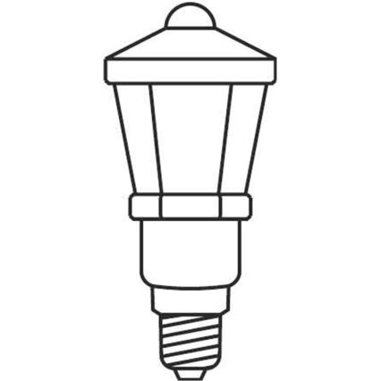 Božična veriga LANTERN 12xE10/10,7m topla bela Narejeno v Evropi