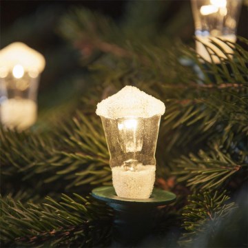 Božična veriga LANTERN 12xE10/10,7m topla bela Narejeno v Evropi